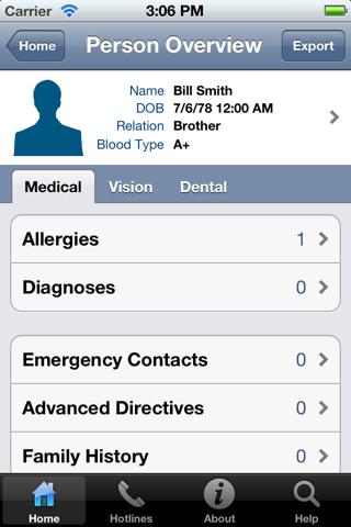 Family Medical Manager screenshot 2