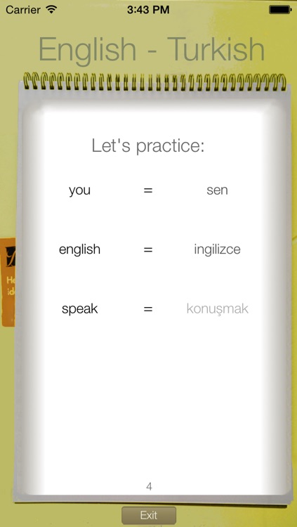 Turkish Vocabulary Trainer screenshot-3