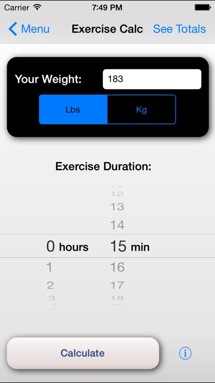 Exercise Calorie Calculator - Calculate the Calories Burned During Exercise screenshot-4