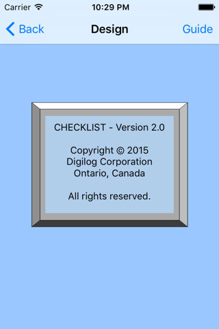Pilot Checklist - náhled