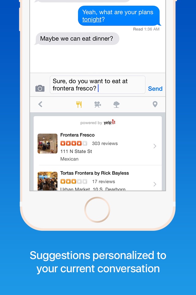 PorterKey Keyboard: Smart Search With Restaurants, Traffic, Shopping, and More screenshot 2