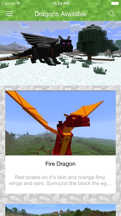 DRAGONS MODS FREE for Minecraft PC Edition Game