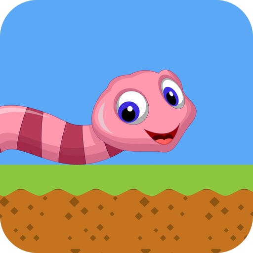 Pink Worm Icon
