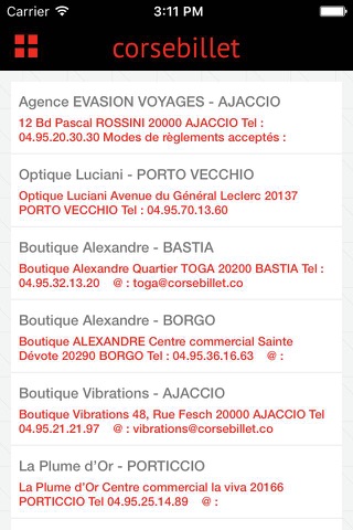 Corse Billet Appli screenshot 3