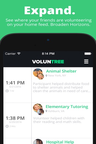 VolunTree - Track Your Hours screenshot 2