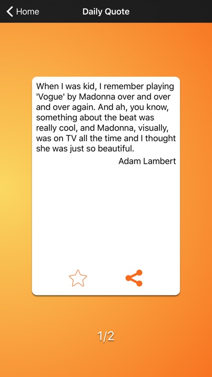 Daily Quotes - Adam Lambert Version