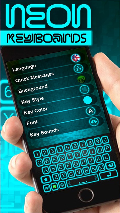 Glow Neon Colors Keyboard – Download Colorful Theme.s and Backgrounds for iPhone