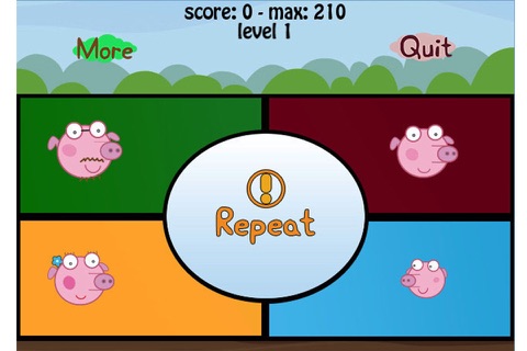 Peppy Pig Says: Brain Game screenshot 2