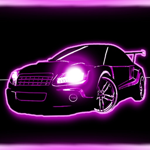 Glow Cars Racing 2 - Happy Wheels On Fire icon