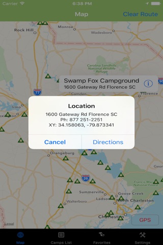 South Carolina – Camping & RVs screenshot 4