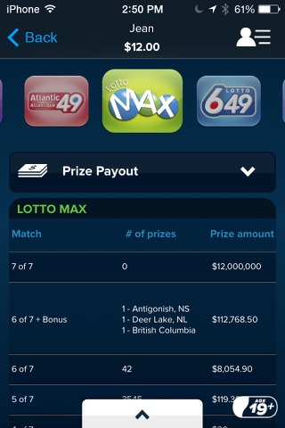 Atlantic Lottery Mobile screenshot 2