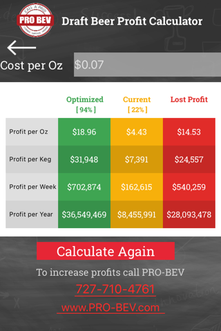 Pro Bev Profit Calculator screenshot 3