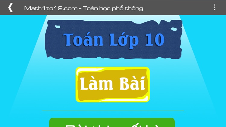 Toán lớp 10 (Toan lop 10)