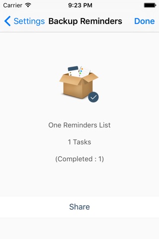 Backup Reminders Lists & Restore Data screenshot 4
