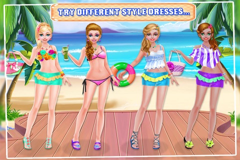 Summer Beach Makeover - Real summer makeup salon virtual makeover games screenshot 4