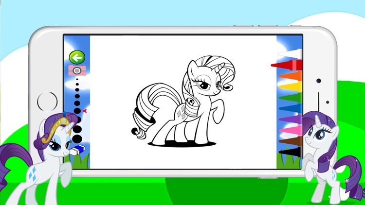 Pony Coloring Games for Girls - My Cute Pony Coloring Book for Little Kids and Toddler