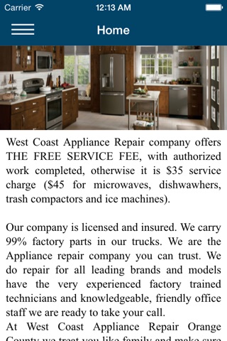 Westcoast Appliance Repair screenshot 3