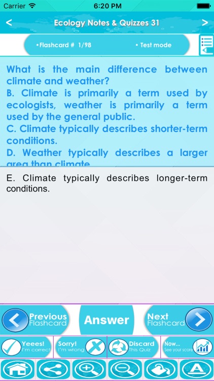 Ecology Exam Review flashcard : 3500 Study Notes, Quiz & Concepts Explained screenshot-4