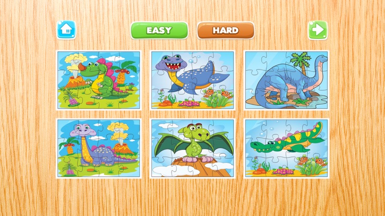 Dino Puzzle Games Free - Dinosaur Jigsaw Puzzles for Kids and Toddler - Preschool Learning Games