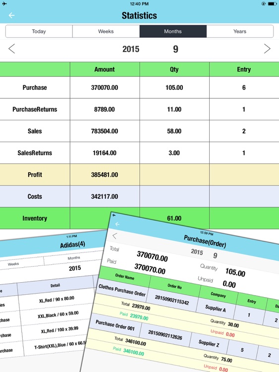 Daily Sales Tracker HD - Inventory, Items, Storage