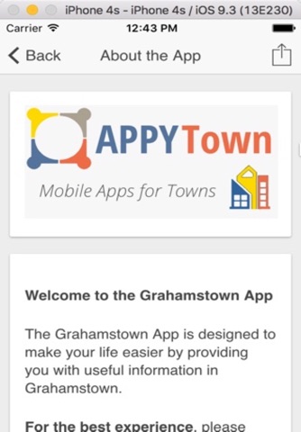 Grahamstown Mobile App screenshot 2