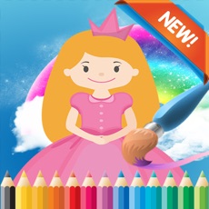 Activities of Princess Cartoon Paint and Coloring Book Learning Skill - Fun Games Free For Kids