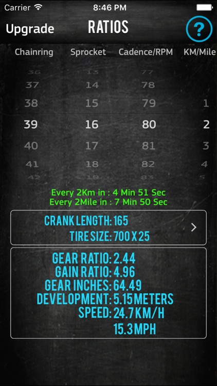 Bike Gear Calculator GearRatio