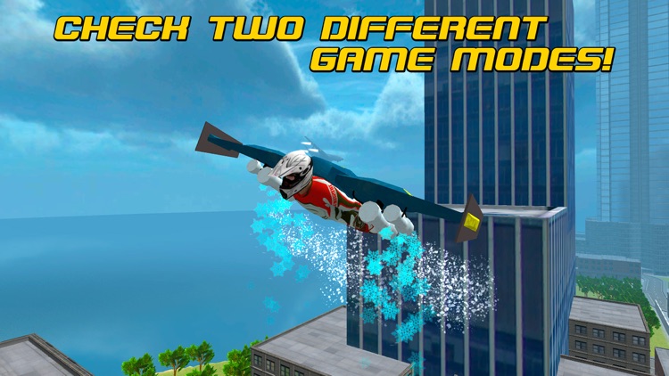 Flying Man: Skydiving Air Race 3D