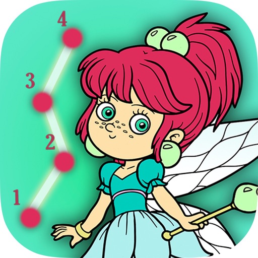Connect the dots & paint the pictures - educational Coloring book for kids iOS App