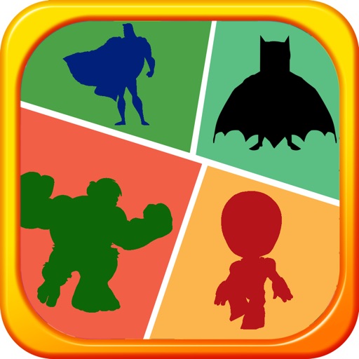 Find Super Hero Shadow Game Free to Play iOS App
