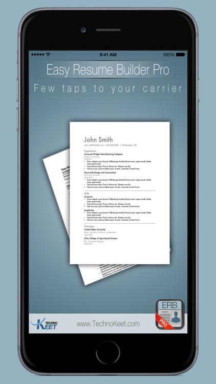 Easy Resume Pro: Resume Notepad for Job Search