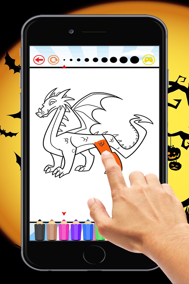 Dragon Coloring Book for Children: Learn to color and draw a dragon, monster and more screenshot 3