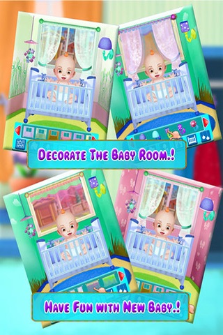 My New Baby Born - Baby Born, Mummy Caring Free Game for kids & Girls screenshot 4
