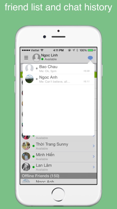 eMailChat for Gmail, chat and free call iPhone App
