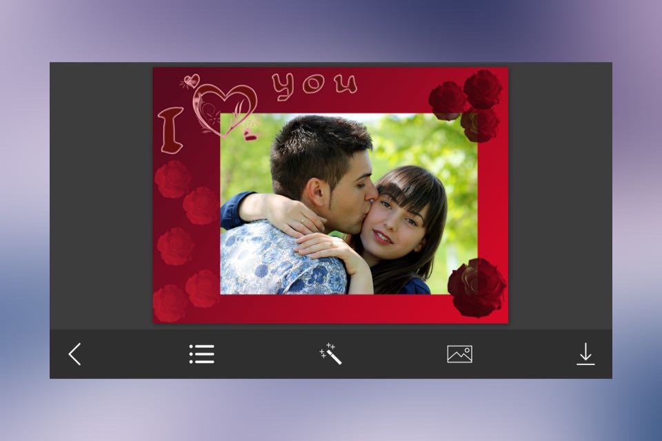 I Love You Photo Frame - Photo frame editor screenshot 4