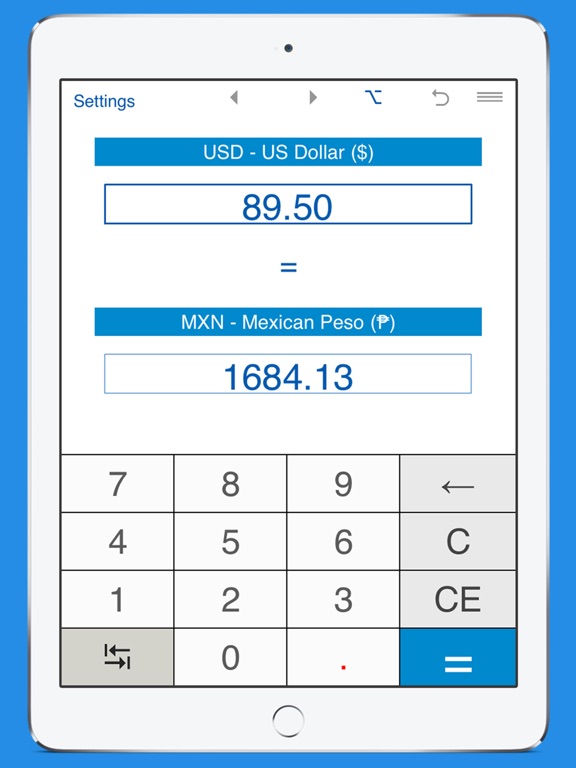 Mexican Pesos To Dollars And Usd Mxn Converter By Intemodino Screenshots Ipad
