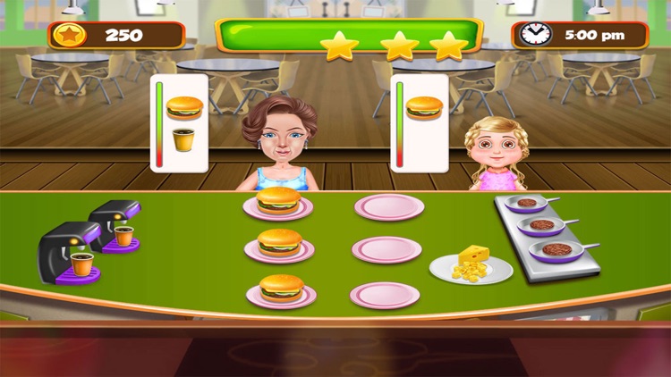 Burger Maker Shop : Rising Cooking Restaurants,Cooking Fever of kids,Mom Cooking