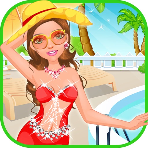 Princess Pool Party Dressup Games For Girls icon