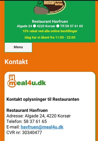Restaurant Havfruen screenshot 2