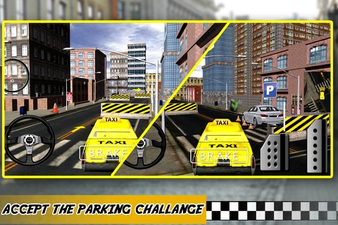 New York Taxi Parking 3d - Crazy Yellow Cab Driver in City Traffic Simulator screenshot 4