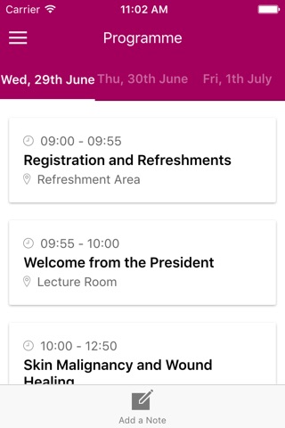 BAPRAS Summer Meeting 2016 screenshot 2