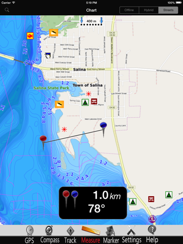 Hudson lake Nautical Chart Pro screenshot 2