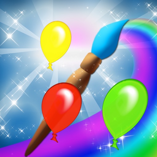 Color Balloons Drawing Game Icon