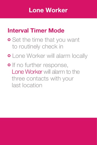 Lone Worker Lite screenshot 4