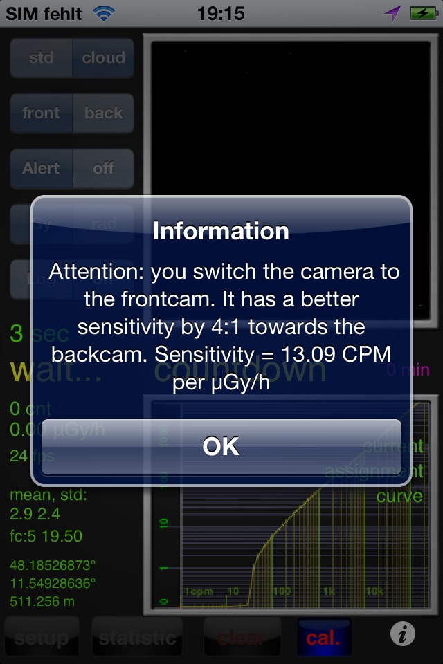 RadioactivityCounter screenshot 2