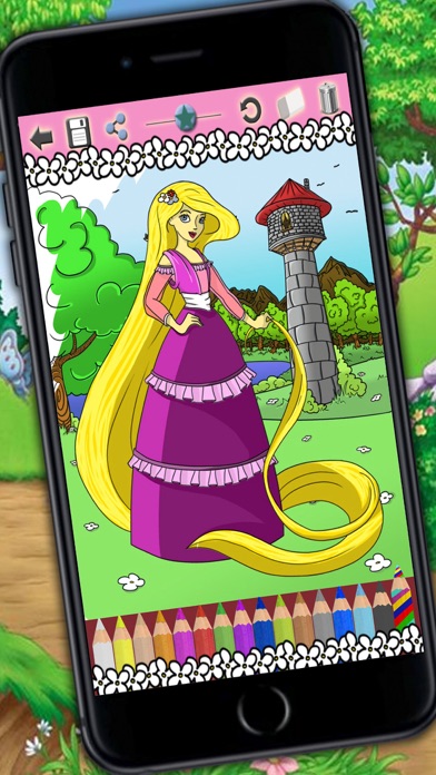 How to cancel & delete Coloring book with your favorite Princesses from iphone & ipad 1