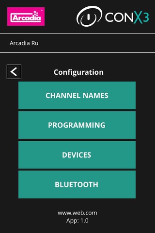 CONX3 Bluetooth dimming controller screenshot 2