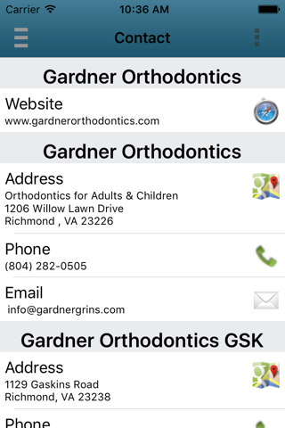 Gardner Orthodontics screenshot 2