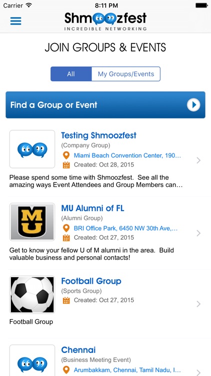 Shmoozfest - Incredible Networking screenshot-3