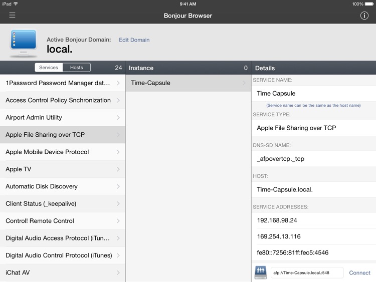 iNet for iPad - Network Scanner